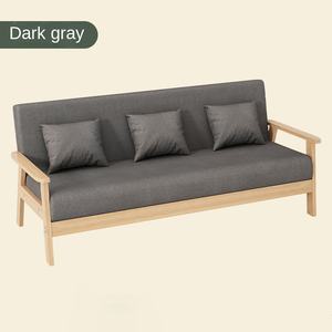 قماش مفردة ومزدوجة من الخشب الصلب تصميم بسيط صغير لشقة غرفة المعيشة وتأجير غرف النوم - Product Image 2