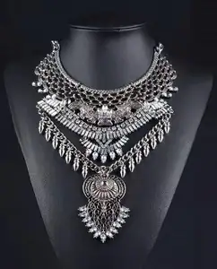 Collar con borla larga para mujer, colgante bohemio con moneda gruesa, accesorios de moda, regalo de joyería - Product Image 1