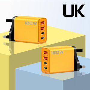 Pd 120W Một Acc 4 Cổng Nhanh Chóng Sạc Máy Tính Xách Tay Adapter Loại C Kép Pd Nhanh Chóng Sạc Kép <span class=keywords><strong>USB</strong></span> Phí Qc3.0 Đa Cổng Tường Phí Bộ - Product Image 4
