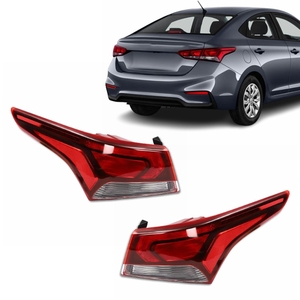 Prix d'usine Version américaine LH RH Feu arrière halogène <span class=keywords><strong>LED</strong></span> Feu arrière extérieur pour Hyundai Accent 2018 2019 2020 - Product Image 1