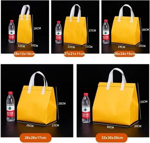 LANJO Custom Logo Aluminum Foil Fresh Transport Insulated <b>Thermal</b> <b>Bags</b> Food <b>Delivery</b> <b>Bag</b> Insulated Disposable <b>Thermal</b> <b>Bag</b> - Product Image 3