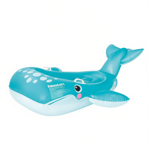 Colchón inflable de ballena 168x140cm, flotador para piscina para niños, diversión de verano - Product Image 1