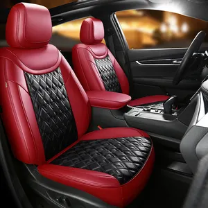 Universal Napa leather car chair seat cover anti slip silicone dots backing car seat protector car sit seat cover