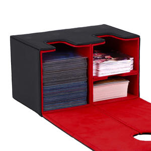 Cuero personalizado MTG Commander <span class=keywords><strong>Deck</strong></span> Box Cards <span class=keywords><strong>Deck</strong></span> Game Box tiene capacidad para 100 tarjetas de doble manga adecuadas - Product Image 3