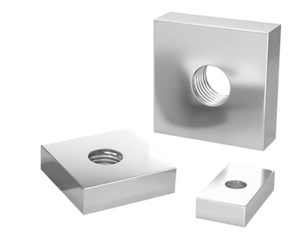 Écrous carrés en acier inoxydable OEM, fabrication directe usine, 304 316, haute résistance, tailles et filetages personnalisés disponibles - Product Image 1