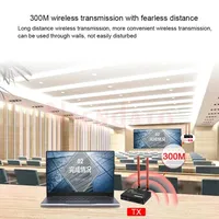 Extenseur KVM sans fil 58G compatible, 300m, 1080P, kit émetteur-récepteur USB, sortie IR en boucle, pour PC et TV