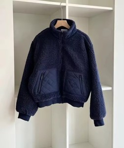 Cappotto Lungo da Donna in Pelliccia Sintetica Patchwork Stile Cross-border A028 per Inizio Autunno - Product Image 5