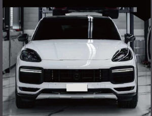 Kit carrosserie Cayenne <span class=keywords><strong>Coupe</strong></span> 2018-<span class=keywords><strong>2023</strong></span> Turbo GT Replica ABS+PP+Aluminium à visser, pare-chocs avant/arrière, jupes latérales, système d'échappement - Product Image 5