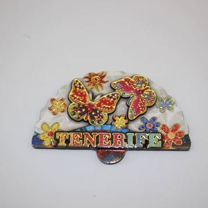 Imán de MDF Más Vendido con Diseño Único de Búho, Caballito de Mar, Mariposas y Lagartos, Imanes Personalizados para Refrigerador en 3D, Forma de Abanico y Rectángulo - Product Image 1