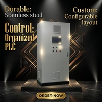 Armoire de commande PLC, panneau de commande industriel, armoire de distribution électrique en acier inoxydable