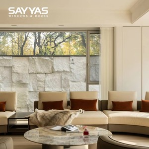 Ensemble de portes et fenêtres en aluminium au design moderne, cadre fin pour <span class=keywords><strong>salon</strong></span> de luxe, fenêtres Sayyas JE86-IWS - Product Image 1