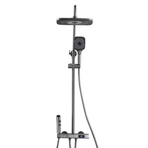 Ensemble <span class=keywords><strong>de</strong></span> douche à touches <span class=keywords><strong>de</strong></span> piano gris, <span class=keywords><strong>robinet</strong></span> <span class=keywords><strong>de</strong></span> salle <span class=keywords><strong>de</strong></span> bain avec affichage numérique, système <span class=keywords><strong>de</strong></span> douche pour baignoire, <span class=keywords><strong>robinet</strong></span> fonctionnel chaud et froid - Product Image 6