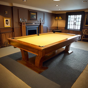 Table de <span class=keywords><strong>billard</strong></span> de luxe en ardoise de style américain de 7/<span class=keywords><strong>8</strong></span>/9ft <span class=keywords><strong>billard</strong></span> intérieur à usage domestique avec tennis de table en option, accessoires gratuits inclus - Product Image 2
