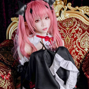 Costume d'Halloween <span class=keywords><strong>Seraph</strong></span> <span class=keywords><strong>of</strong></span> <span class=keywords><strong>the</strong></span> <span class=keywords><strong>End</strong></span> Krul Tepes pour femme adulte, polyester, imprimé numérique, robe de cosplay d'<span class=keywords><strong>anime</strong></span> Earl Decorous Queen Lifc - Product Image 1