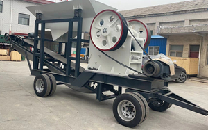 Diesel ROCK máy nghiền hàm cho khai thác vàng Heavy Duty băng tải máy nghiền hàm - Product Image 5