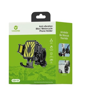<span class=keywords><strong>Plaque</strong></span> d'absorption des chocs intégrée rétractable à une touche rotative à 360 degrés adaptée au support de téléphone portable de vélo - Product Image 6