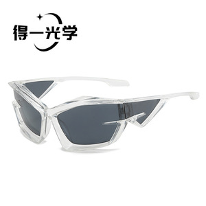 Square Oversized <b>Sunglasses</b> UV400 PC Frame Black Unisex Outdoor Use - Product Image 5
