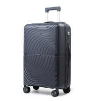 Ensemble de bagages de voyage élégants en PP avec motif ondulé 3D, valise rigide à roulettes, sac de transport ultra-léger et imperméable