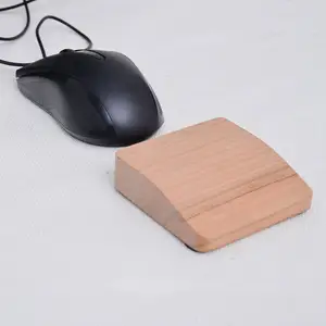 PUSELIFE Ergonomic Gaming Desk Wrist Pad Support For Computer Laptop Easy Typing Wood Palm Rest Walnut Keyboard Wrist Rest