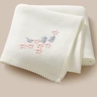 Couverture en coton tricoté à motifs floraux pour bébé, serviette de bain, tissu d'emmaillotage, couette pour nourrissons, couverture de poussette