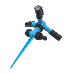 Arroseur à pointe Huabangshi en plastique bleu, système d'arrosage de pelouse à 360 degrés - Product Image 1