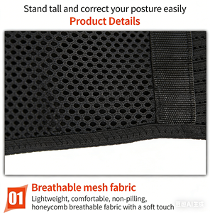 Correcteur de posture léger, confortable, invisible, respirant, réglable pour hommes et femmes - Product Image 2