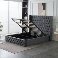 Chaise-lit moderne de salon de beauté, ensemble canapé de marque blanc royal, meubles à cadre unique, divan, lit de luxe king size