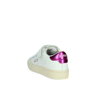 Sun68 Zapatillas para niña, color blanco, fucsia, cierre de velcro, zapatos informales - Product Image 2