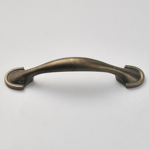 European Style Single Hole Cabinet Handle Zinc Alloy Antique Bronze <b>Black</b> Nickel 76mm Drawer Door Pull Handle - Product Image 4
