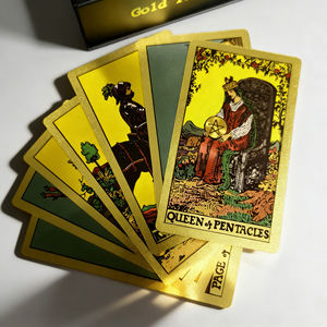 ไพ่ทาโรต์ชุด Custom ChenSheng Rider Waites ลายปั๊มทองรักษ์โลก ไพ่พยากรณ์ภาษาอังกฤษ วัสดุ PVC - Product Image 2