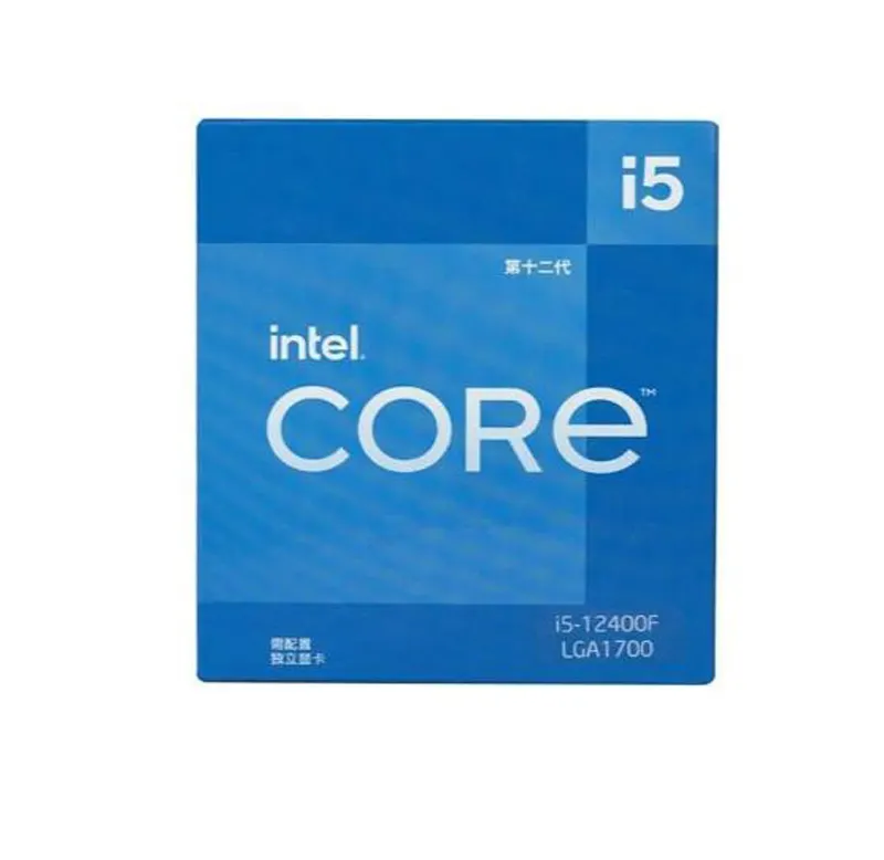 Novo processador I5 12400F CPU LGA 1700 soquete de seis núcleos para jogos de computador desktop CPU Core I5-12400F