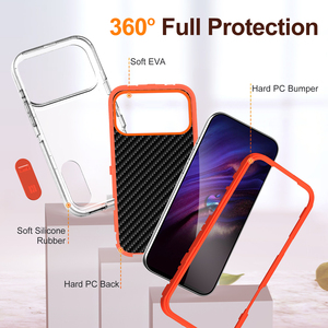Para <span class=keywords><strong>iPhone</strong></span> 17 Case 3 en 1 Defend Armor Drop Protection con Kickstand Funda para teléfono móvil para <span class=keywords><strong>iPhone</strong></span> Air 17 <span class=keywords><strong>Pro</strong></span> <span class=keywords><strong>Max</strong></span> 16E 15 14 <span class=keywords><strong>13</strong></span> - Product Image 4