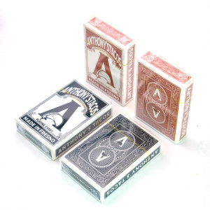 Tùy chỉnh giấy Poker RFID sang trọng Anime baloot chơi thẻ màu đỏ và màu đen với hộp boong 52 in ấn tùy chỉnh - Product Image 3