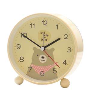 Réveil à deux cloches en métal véritable de 4 pouces - Product Image 4