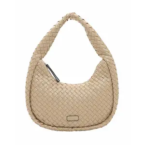 Wholesale Women's Woven Handbag Underarm Bags Top Handle Satchel Two-way Zipper Handbags