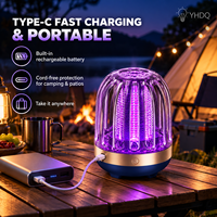 Draagbare elektrische muggenmoordenaarlamp UV-licht USB oplaadbare insectenverdelger Stille desktop vliegeninsectenval voor slaapkamer kamperen