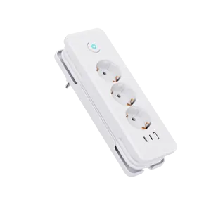 Newly designed Multifunctional socket plug Socket adapter PD20W Extension Socket 3 EU Outlets with 1 USB 2 type C with switch