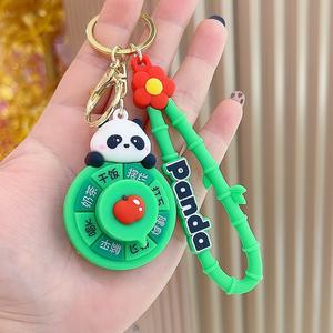 Cartoon Lucky Wheel Eco-friendly PVC Keychain Boa Sorte Spinning Fun Stress-Relief Toy Claw Machine Pequeno Presente - Product Image 4