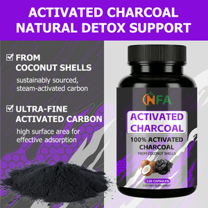 Customized Packaging Activated Charcoal Capsules Boost Immunity Natural Detox Support Capsules Promote Digestive for Adults - Product Image 5