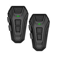 Headset interkom helm sepeda motor, headphone sepeda motor sistem komunikasi bebas genggam untuk pengendara