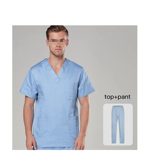 Venta directa de fábrica Uniforme de hospital con cuello en V para mujer Scrubs 65% Poliéster 35% Uniformes de algodón - Product Image 6