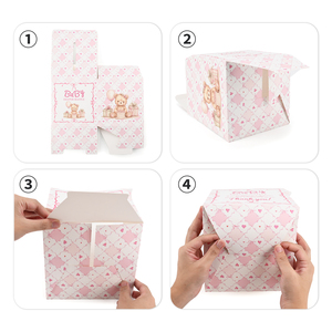 Custom Printed Baby Shower Games Gender Reveal <strong>Party</strong> <strong>Invitation</strong> Insert Card Game Diaper Raffle Card Box with Cards - Product Image 6