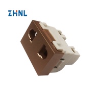 Contacteurs et matériaux de contact OEM, insert de prise Schuko en laiton, insert de prise EU 2 broches 16A, pièce de prise murale électrique 220V