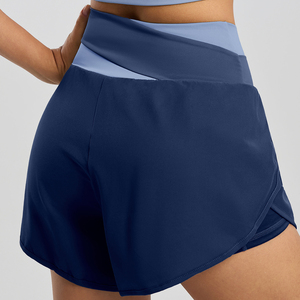 Short de course tendance en deux pièces avec bande élastique contrastante et tissu respirant - Product Image 2