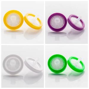 CHINCAN Lab <span class=keywords><strong>Filter</strong></span> penyemprot habis pakai 13mm 25mm dengan ukuran pori 0,22 Um 0,45 Um nilon PES PTFE PVDF mendukung OEM - Product Image 1