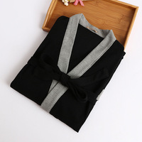 Peignoir en flanelle gaufrée pour homme, peignoir personnalisé pour femme, peignoirs d'hôtel et de spa, peignoirs pour filles