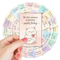 Paquete de 36: Nuevo Estilo Acuarela Transfronterizo, Lindos Dibujos Animados de Gatitos, Inspiradores y Positivos para Niños, Impresión Offset en Relieve