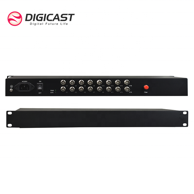 Professional Broadcasting 16 Channels 3G SDI Video Optic Fiber Transceiver Transmitter