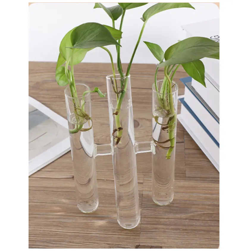 Test-tube Vases Event Table Center Decorative Clear Glass Home Decoration BL210527-2 Party for Office Tabletop Vase All-season