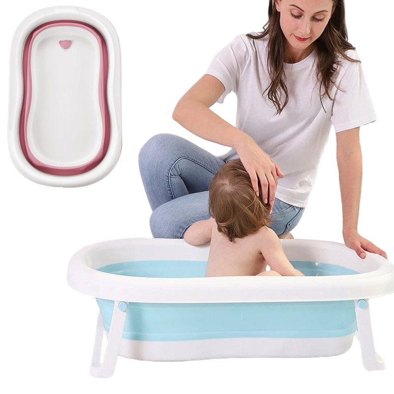 Лидер продаж Amazon, модная Пластиковая Складная ванночка для купания, ванна для новорожденных, детей, Ванна со стоячим когтем